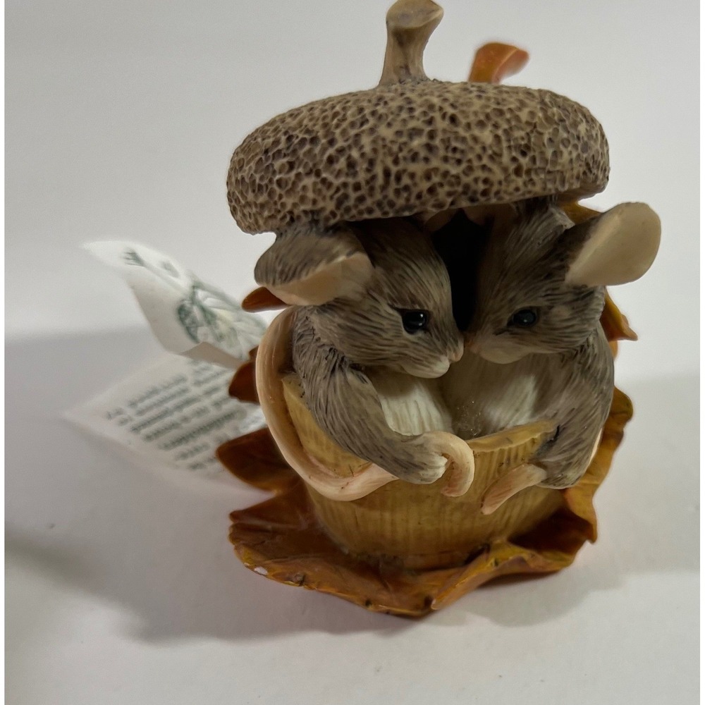 Vintage Charming Tails Acorn Built for Two 85/403 Mice Acorn 2"